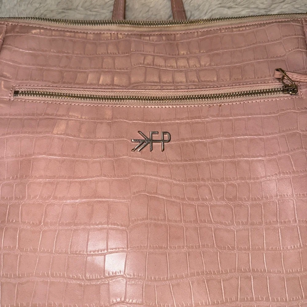 Freshly Picked Pink Croc Minimal Backpack - Picture 3 of 10